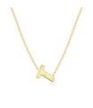 Silver Initial Letter Necklace T SPE-5560